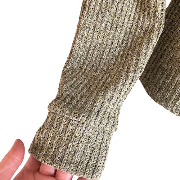 We The Free Sage Green Loose Weave Beachy Sweater MED Fall Casual Fall Winter - Picture 6 of 7
